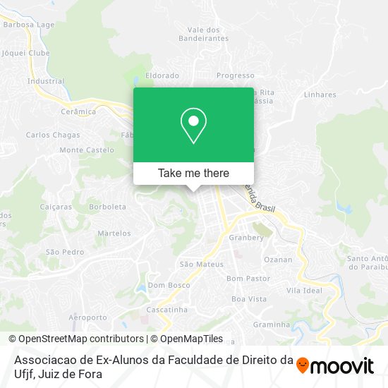 Mapa Associacao de Ex-Alunos da Faculdade de Direito da Ufjf