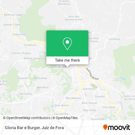 Gloria Bar e Burger map