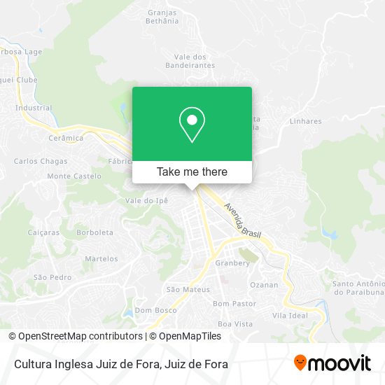 Mapa Cultura Inglesa Juiz de Fora