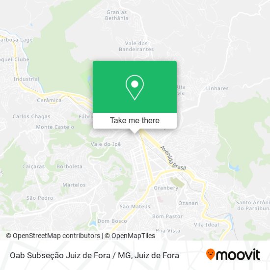 Mapa Oab Subseção Juiz de Fora / MG