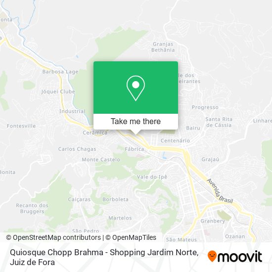 Quiosque Chopp Brahma - Shopping Jardim Norte map