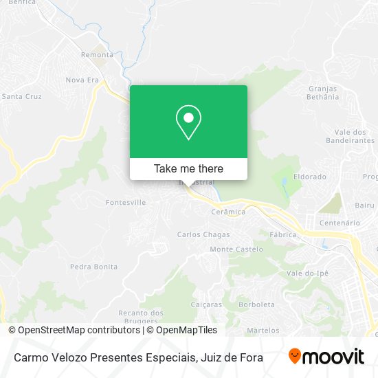 Mapa Carmo Velozo Presentes Especiais