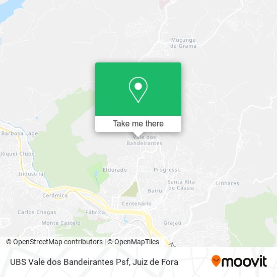 Mapa UBS Vale dos Bandeirantes Psf