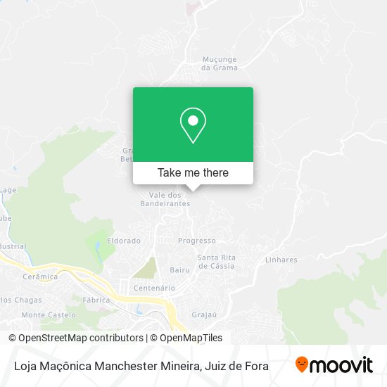 Loja Maçônica Manchester Mineira map