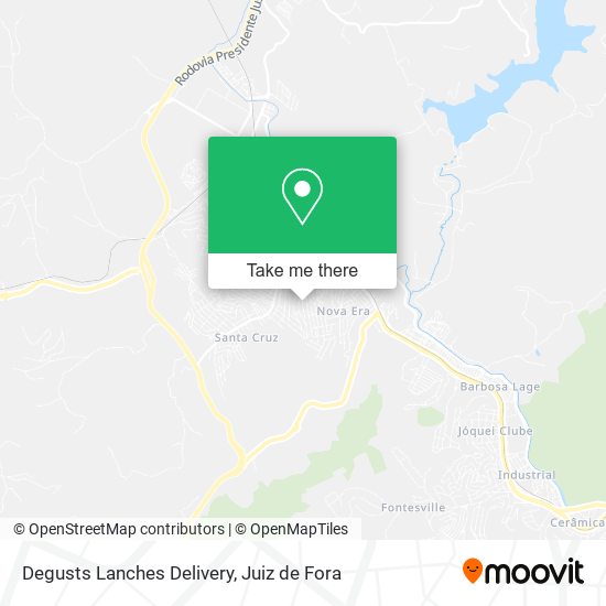Degusts Lanches Delivery map