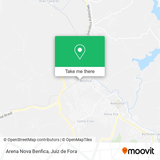 Arena Nova Benfica map