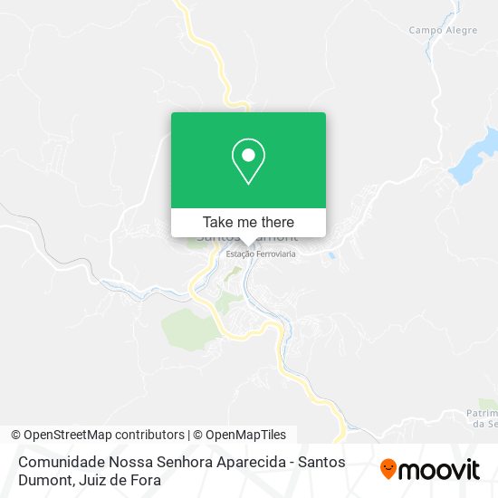 Comunidade Nossa Senhora Aparecida - Santos Dumont map