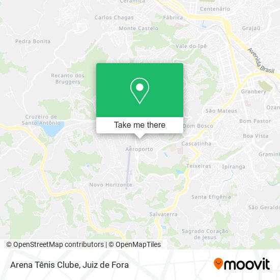Arena Tênis Clube map