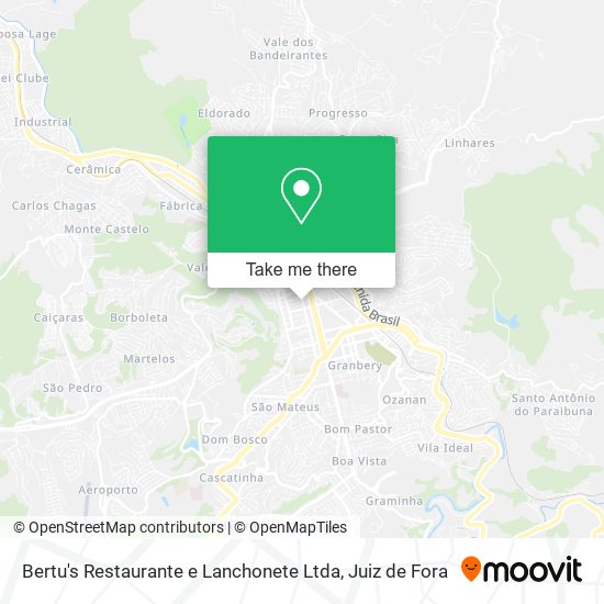 Mapa Bertu's Restaurante e Lanchonete Ltda