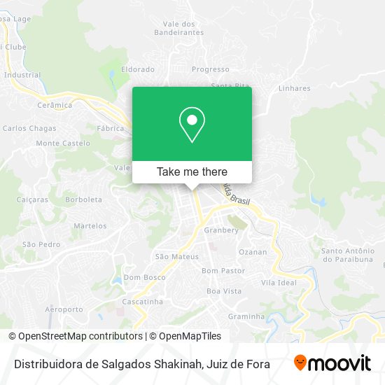 Distribuidora de Salgados Shakinah map