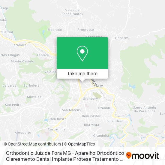 Mapa Orthodontic Juiz de Fora MG - Aparelho Ortodôntico Clareamento Dental Implante Prótese Tratamento d