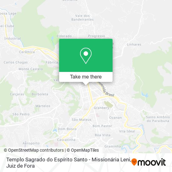 Templo Sagrado do Espírito Santo - Missionária Leni map