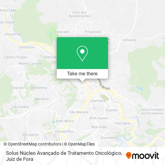 Solus Núcleo Avançado de Tratamento Oncológico map