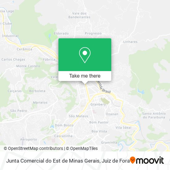 Junta Comercial do Est de Minas Gerais map