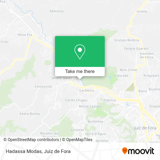 Hadassa Modas map
