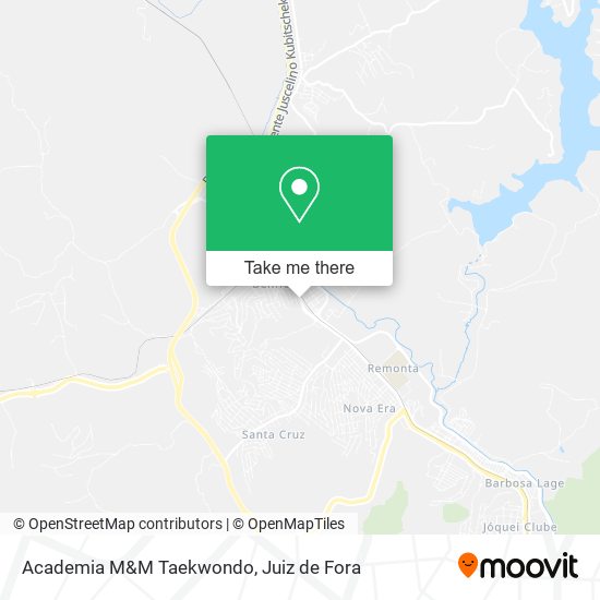 Academia M&M Taekwondo map