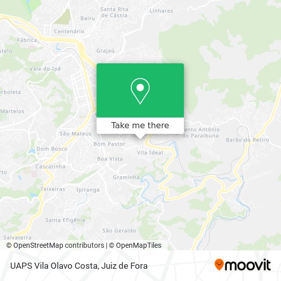 UAPS Vila Olavo Costa map