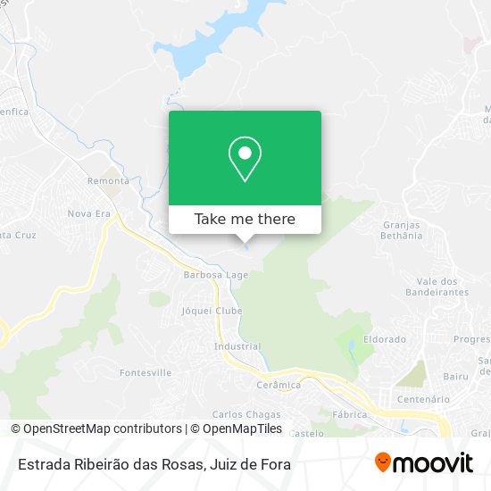 Estrada Ribeirão das Rosas map