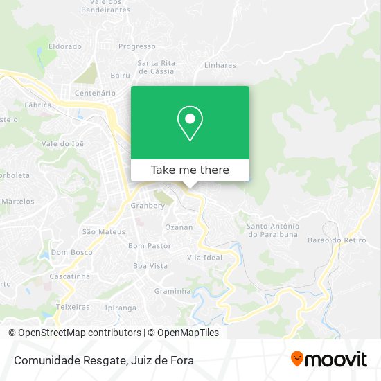 Comunidade Resgate map