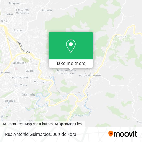 Mapa Rua Antônio Guimarães