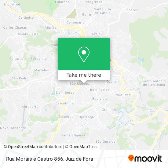 Mapa Rua Morais e Castro 856