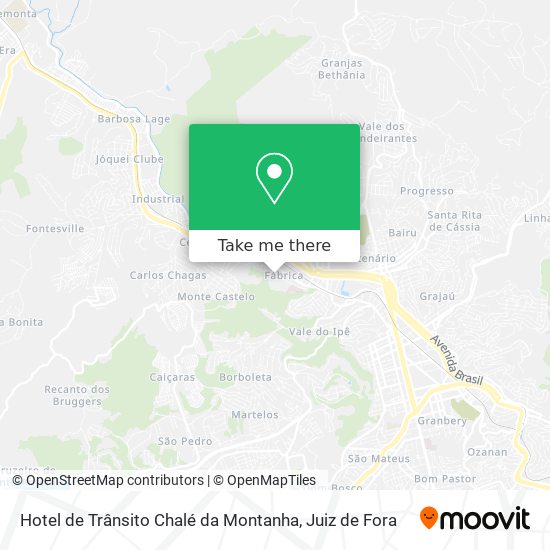 Hotel de Trânsito Chalé da Montanha map