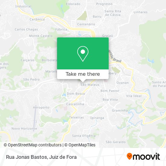 Mapa Rua Jonas Bastos