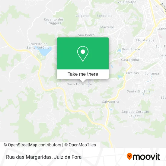 Rua das Margaridas map
