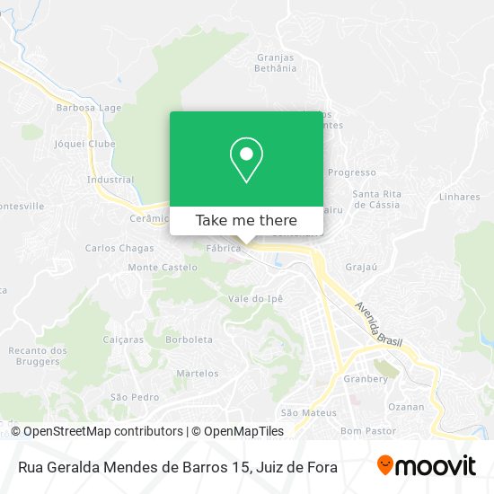 Mapa Rua Geralda Mendes de Barros 15