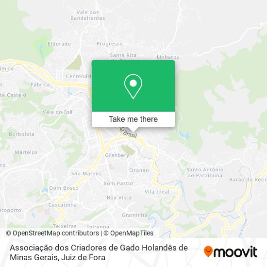 Associação dos Criadores de Gado Holandês de Minas Gerais map