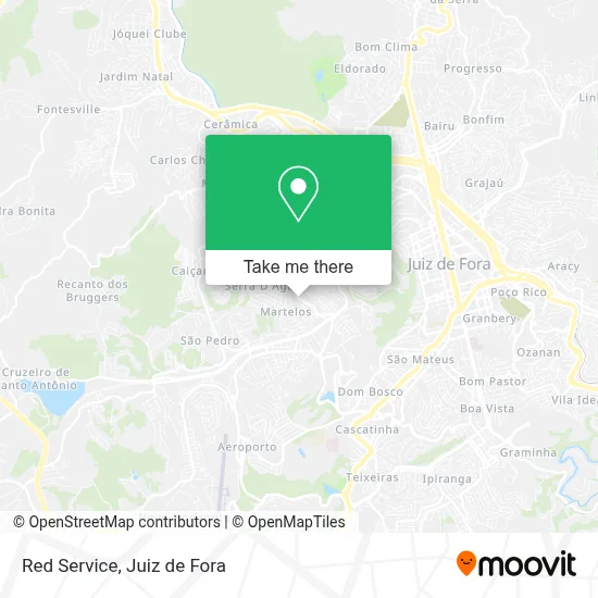 Red Service map
