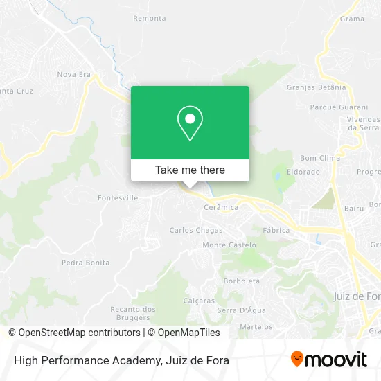 High Performance Academy map