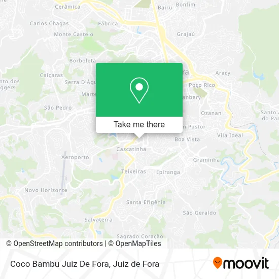 Coco Bambu Juiz De Fora map