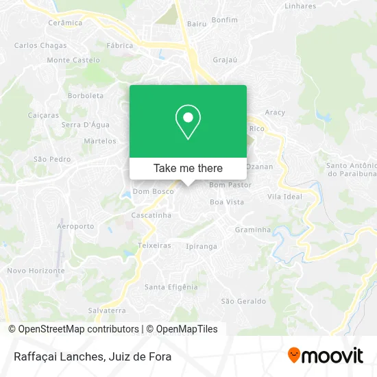 Raffaçai Lanches map