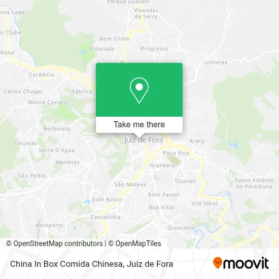 China In Box Comida Chinesa map