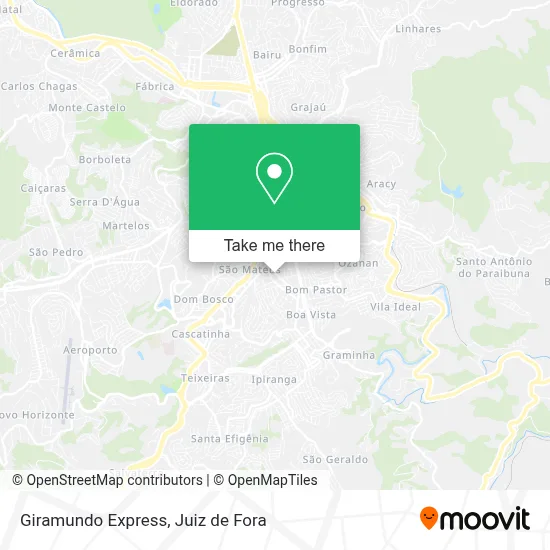 Giramundo Express map