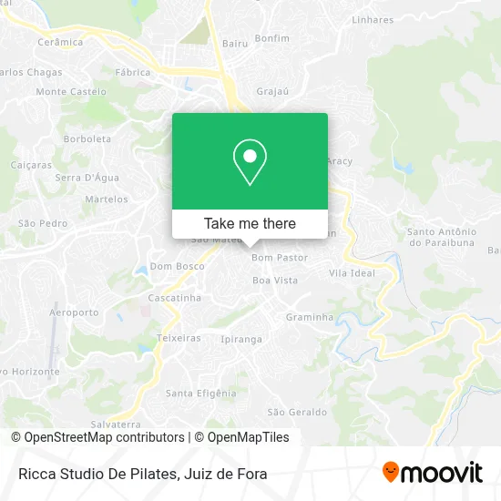 Ricca Studio De Pilates map