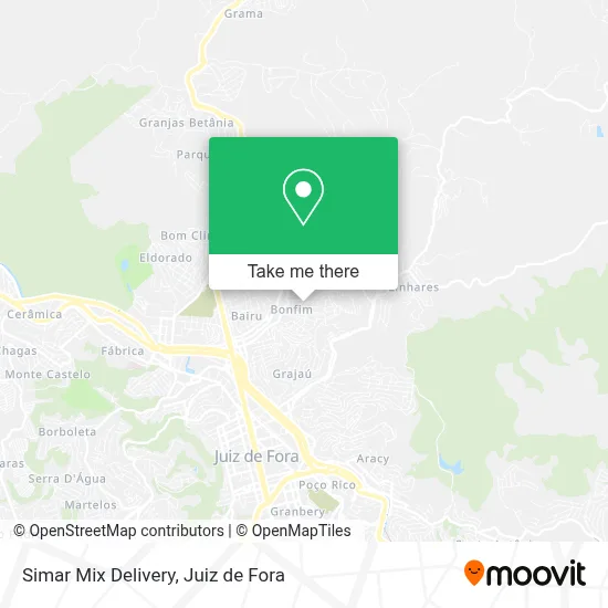Simar Mix Delivery map