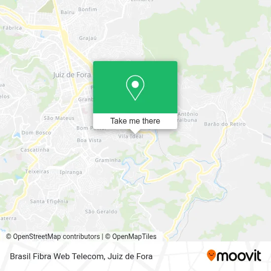 Brasil Fibra Web Telecom map
