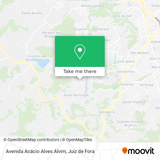 Avenida Acácio Alves Alvim map