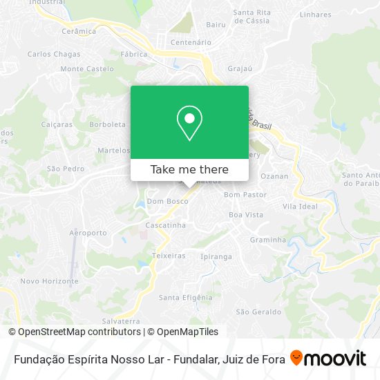 Fundação Espírita Nosso Lar - Fundalar map