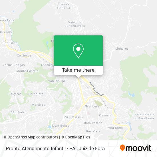 Mapa Pronto Atendimento Infantil - PAI