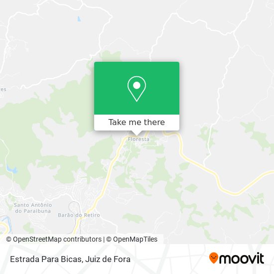 Estrada Para Bicas map