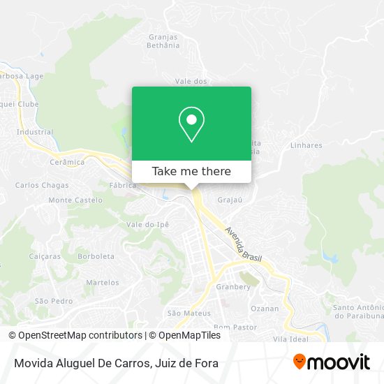 Mapa Movida Aluguel De Carros