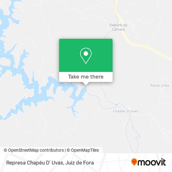 Represa Chapéu D' Uvas map