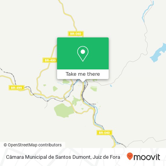 Mapa Câmara Municipal de Santos Dumont