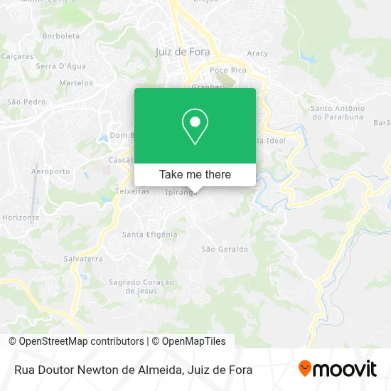 Rua Doutor Newton de Almeida map