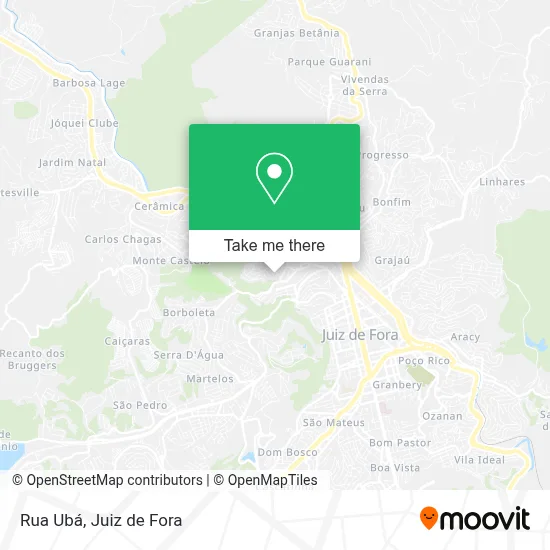 Rua Ubá map