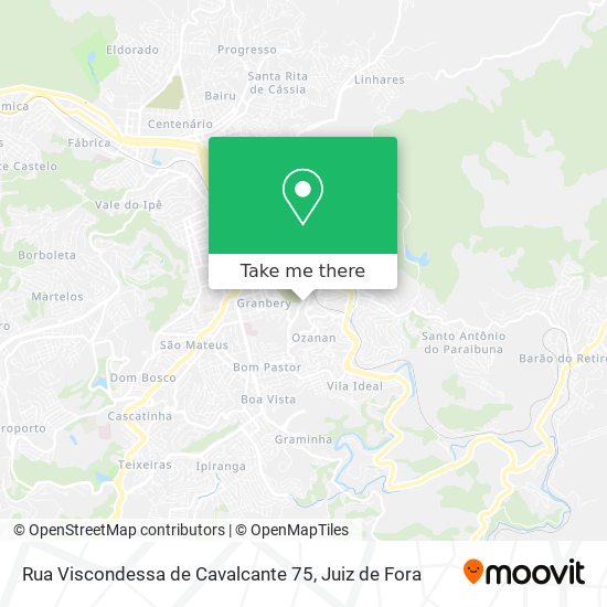 Mapa Rua Viscondessa de Cavalcante 75