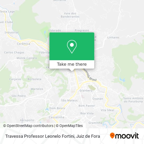 Mapa Travessa Professor Leonelo Fortini